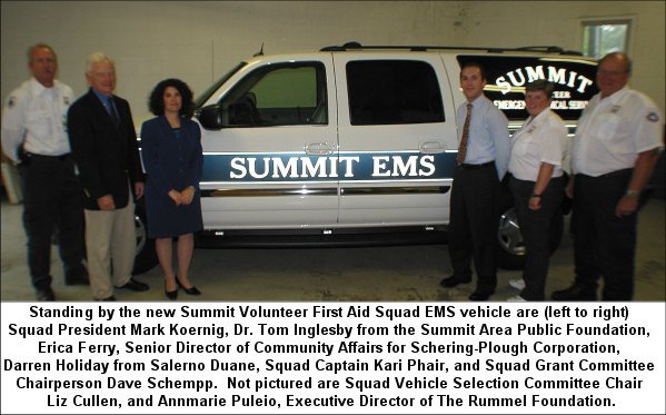 Summit First Aid Squad welcomes it's newest response vehicle